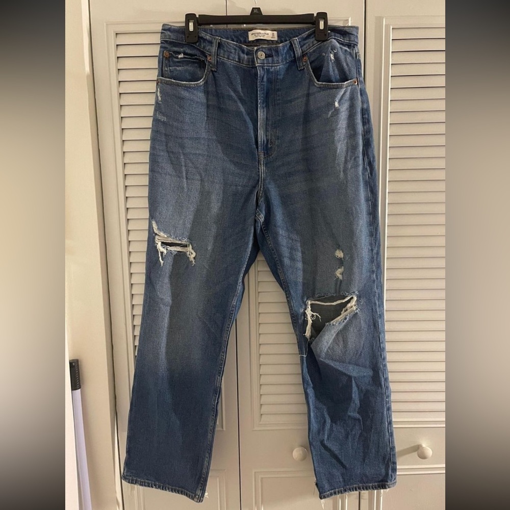 Abercrombie straight jeans curve love